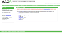 Desktop Screenshot of myaacr.aacr.org