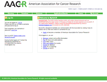 Tablet Screenshot of myaacr.aacr.org